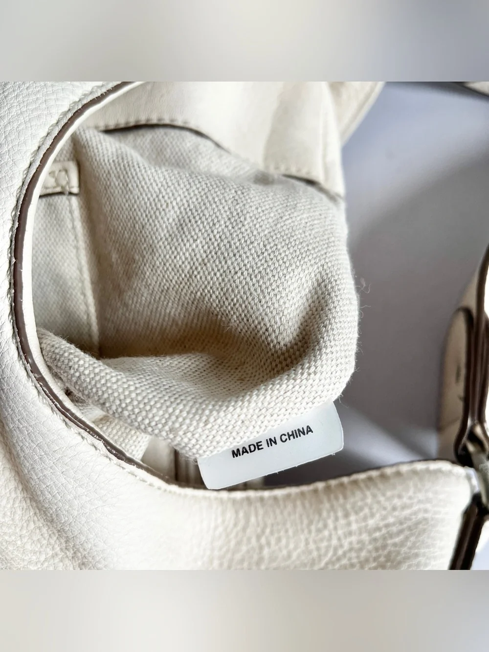Michael Kors Y2K hobo shoulder bag purse cream pebbled leather buckle slouchy